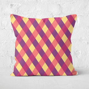 Pressed Flowers Circus Pattern Square Cushion