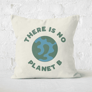 Earth Friendly There Is No Planet B Square Cushion