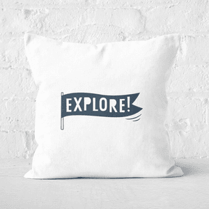 Explore! Square Cushion