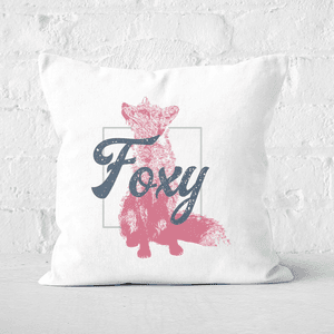 Pressed Flowers Foxy Square Cushion