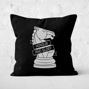 Knight Chess Piece Square Cushion