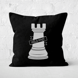 Rook Chess Piece Square Cushion