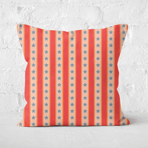 Pressed Flowers Carnival Pattern Square Cushion