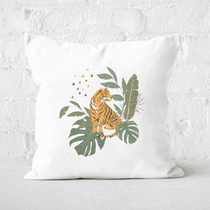 Pressed Flowers Majestic Queen Square Cushion