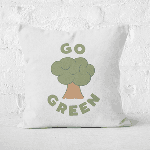 Earth Friendly Go Green Square Cushion