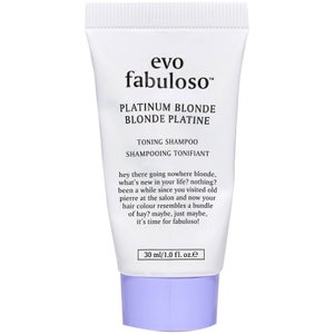 evo Fabuloso Platinum Blonde Toning Shampoo 30ml