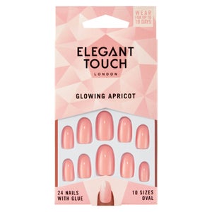Elegant Touch Glowing Apricot Nails
