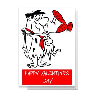 Tarjeta de felicitación Flintstones Valentines