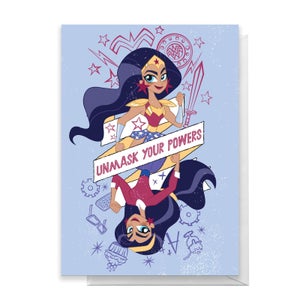 Wonder Woman Powers Happy Birthday Greetings Card