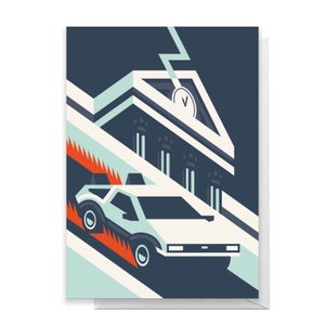 Back To The Future Greetings Card