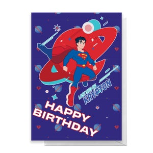 Superman Krypton Happy Birthday Greetings Card
