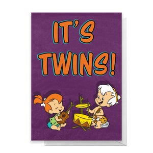 Flintstones It's Twins Greetings Card