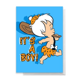 Flintstones New Baby Boy Greetings Card