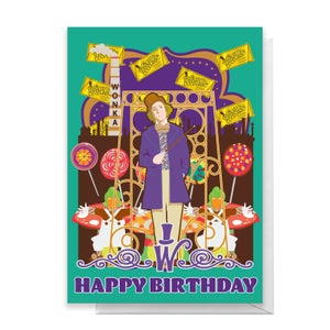 Tarjeta de cumpleaños de Willy Wonka