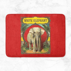 White Elephant Bath Mat