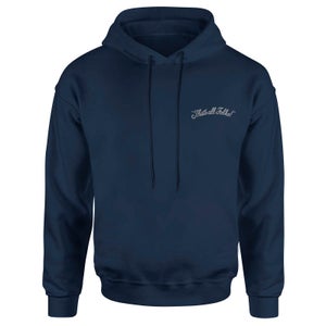 Looney Tunes That's All Folks Embroidered Unisex Hoodie - Navy