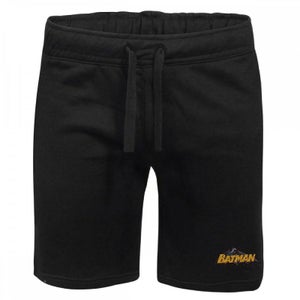 DC Batman Embroidered Unisex Jogger Shorts - Black