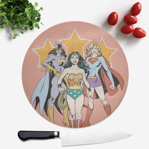 DC Superhero Women Round Chopping Board