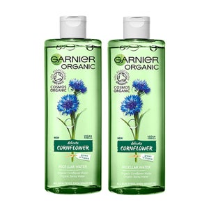 Garnier Organic Cornflower Micellar Cleansing Water 400ml Duo Pack