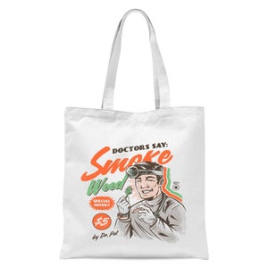 Ilustrata Weed Doctor Advices Tote Bag - White