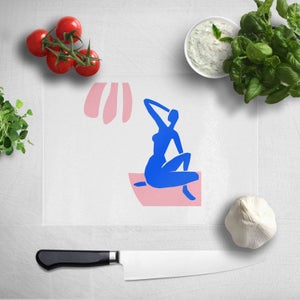 Silhouete Woman Chopping Board