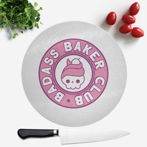 Badass Baker Club Round Chopping Board