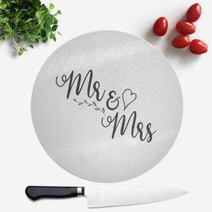 Mr & Mrs Round Chopping Board
