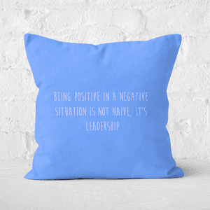 Being Positive Square Cushion