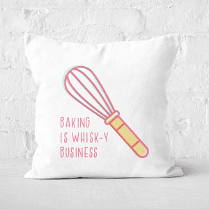 Baking Is Whisk-y Business Square Cushion