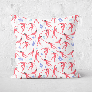 Dancing Silhouettes Square Cushion
