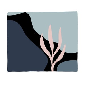 Rocks And Trees Fleece Blanket