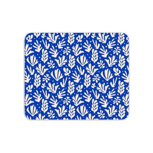 Cool Tone Leaves Mouse Mat