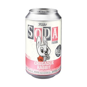 Crusader Rabbit Vinyl Soda Figure In Collector Can