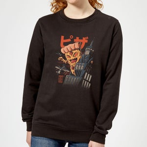 Ilustrata Pizza Kong Women's Sweatshirt - Black