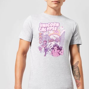 Ilustrata Unicorn Apocolypse Men's T-Shirt - Grey