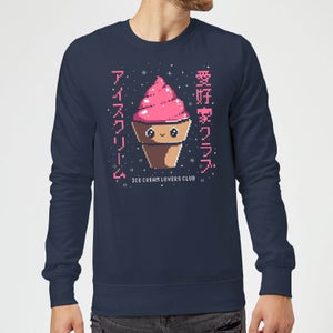 Ilustrata Ice Cream Lovers Club Sweatshirt - Navy