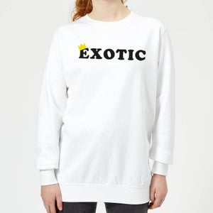 Exotic King Women's Sweatshirt - White