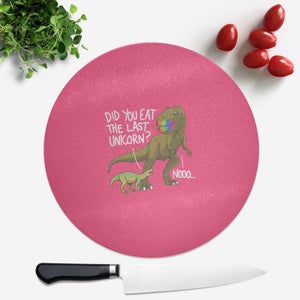 Dinosaur Unicorn Round Chopping Board