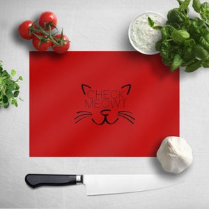 Check Meowt Chopping Board