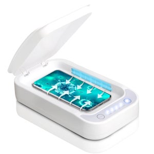 Swisstek UV Clean - 2 in 1 Medical Grade UV Light Device Sanitizer and Charger - White