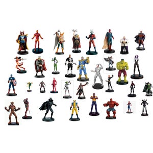 Set de 10 figuras para coleccionistas (set 2) con revista de 16 páginas Eaglemoss Marvel