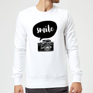 The Motivated Type Smile For The Camera Sweatshirt - White