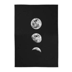 The Motivated Type 3 Moon Series Cotton Tea Towel - Black