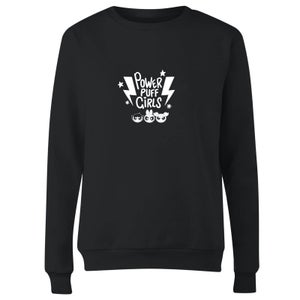 The Powerpuff Girls Thunderbolts Sweater Women's Sweatshirt - Black