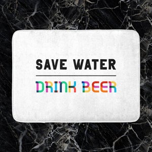 Save Water, Drink Beer Bath Mat