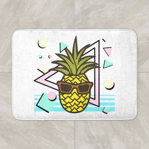 Summer Pineapple Bath Mat