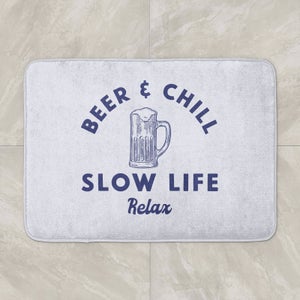 Beer And Chill Bath Mat