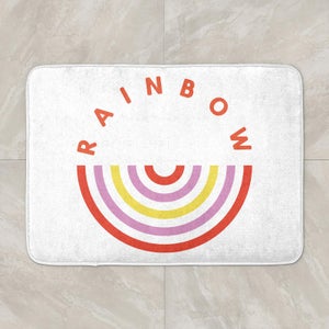 Upside Down Rainbow Bath Mat