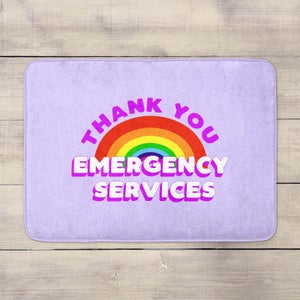 Thank You Emergency Services Bath Mat