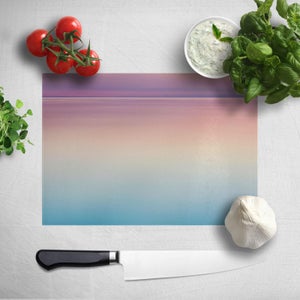 Sunset Blue And Pink Chopping Board